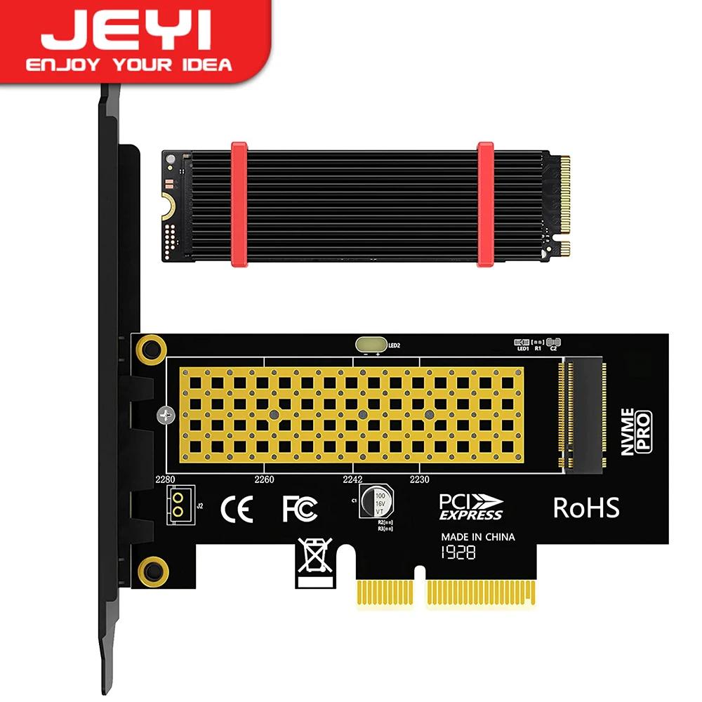 JEYI ˷̴ 濭  PCIe to NVMe , 64Gbps PCIe4.0 X4 Gen4 NVMe M.2 Ȯ ī, 2230, 2242, 2260/2280 M Ű